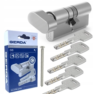 Zámok na dvere -  GERDA EVO 50 / 35G certifikovaný valec s gombíkom 5 cl.