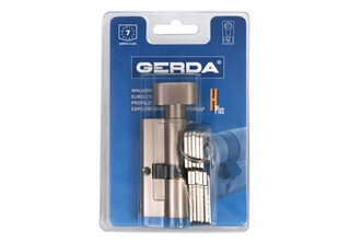 Zámok na dvere -  Gerda vložte s H plus 35 g/30 saténové nikel
