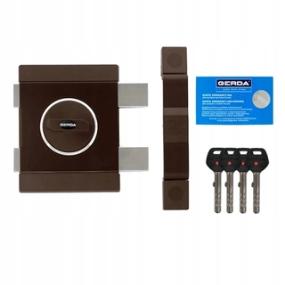 Zámok na dvere -  Gerda Outer Castle certifikovaný Titan Zx Brown