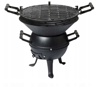 Gril na drevené uhlie - CHARCOAL GRILL BARREL BOILER LIŠTA ŽELEZNÝ ROŠT 38x48