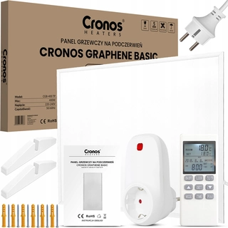Sálavý ohrievač - IR žiarič Grafen 400W Termostat diaľkové ovládanie