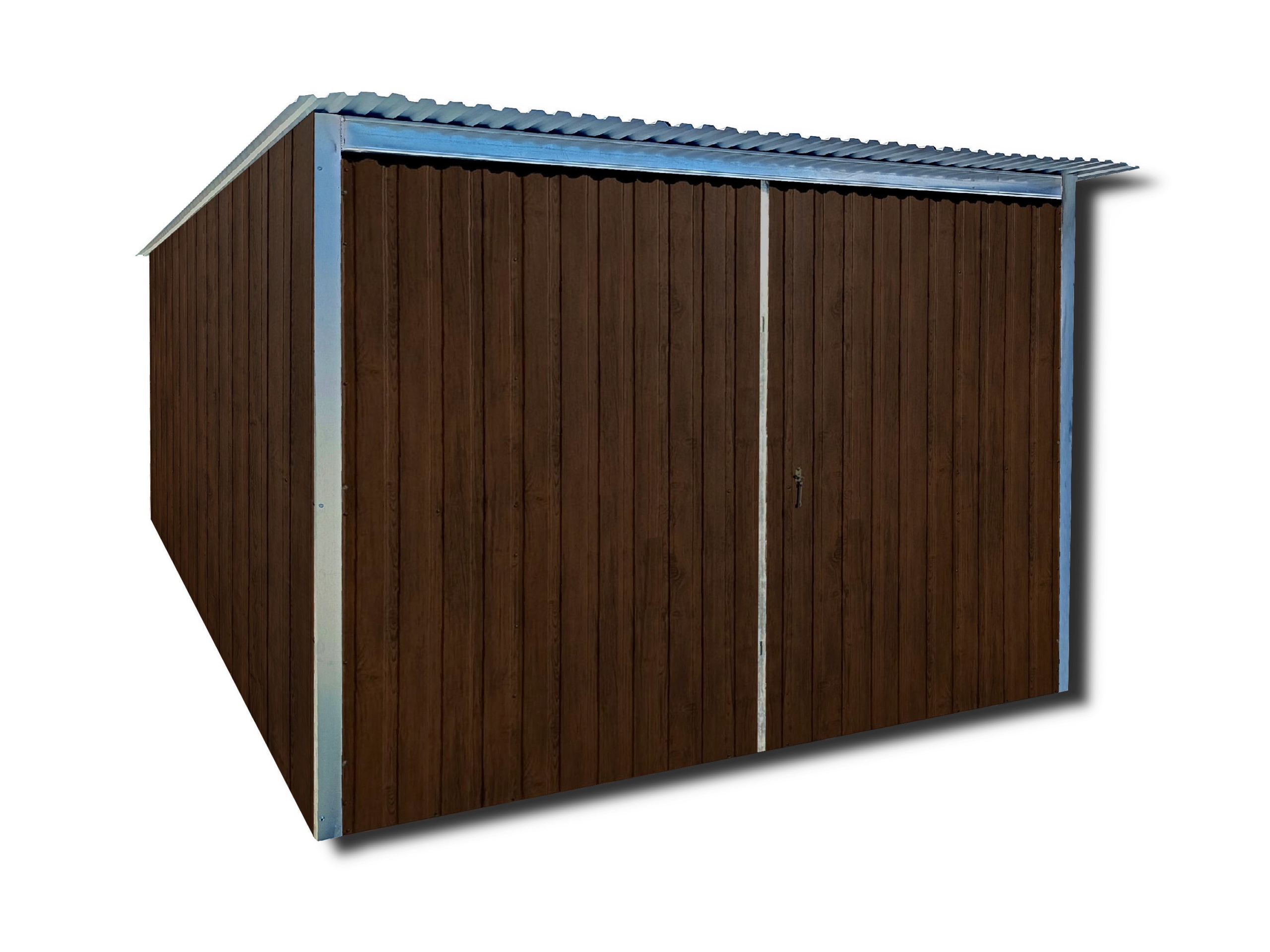Drevená plechová garáž, plech 3x4 3x5 3x6
