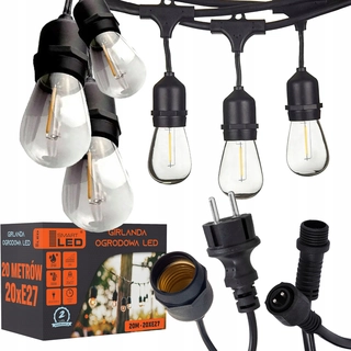 Záhradné girlandy - Smartled girlanda 2000 cm sieť