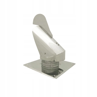 Potrubie, rozvody ku krbu - Rotoflex z nerezovej ocele hlava 150 mm rovnice