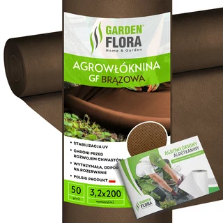 Agrotextília - Agrotextilné mulčovanie (proti burine) GF Agro hnedá 320 x 20000 cm 50 g/m²