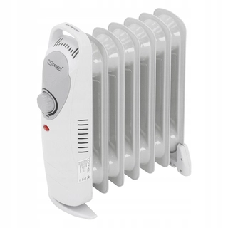 Sálavý ohrievač - ML-Design 600W ohrievač olej, biela, z