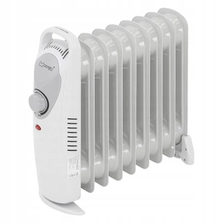 Sálavý ohrievač - Olejový radiátor ML-Design 800W, biely, vyrobený z