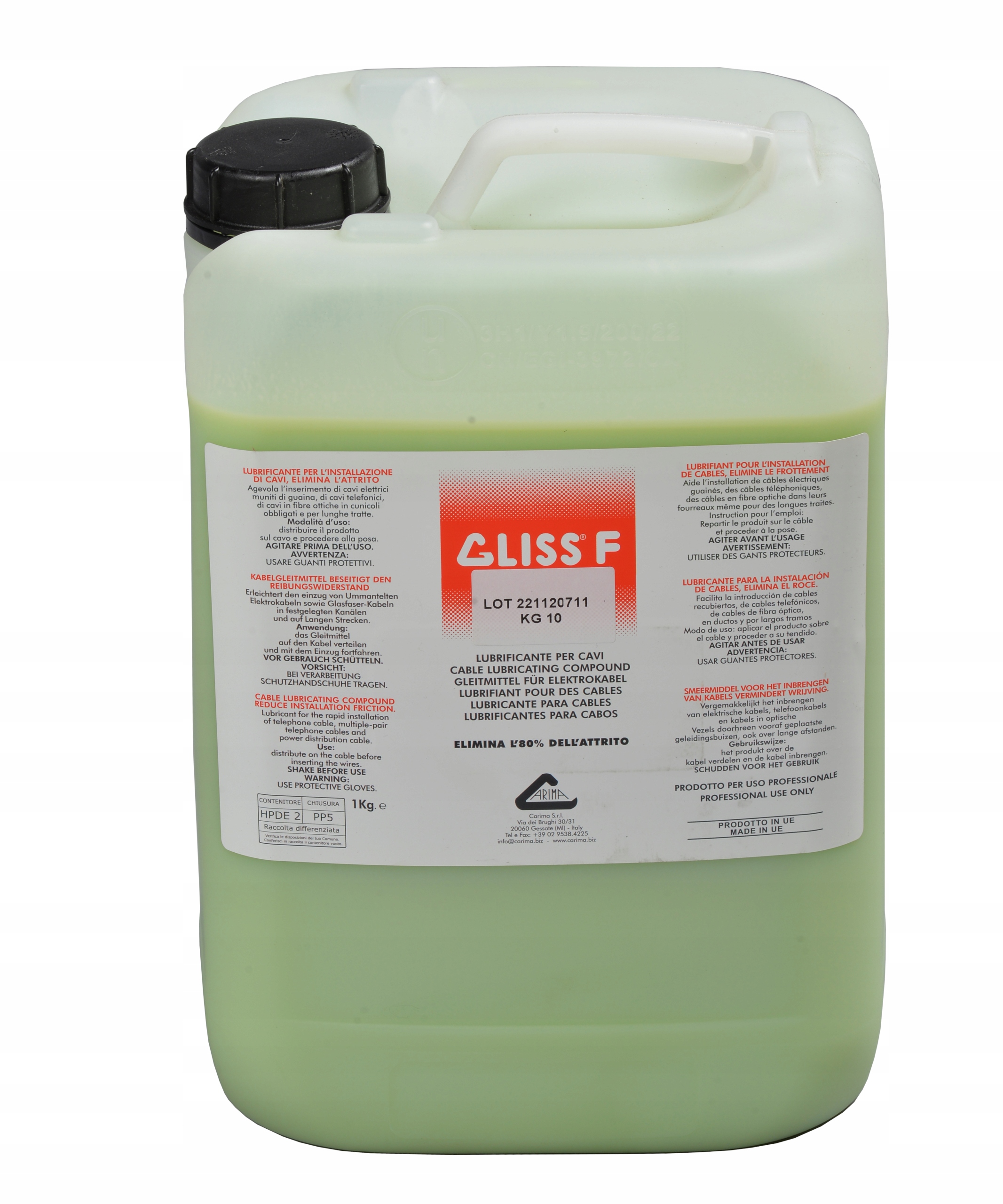 GLISS F gél na šmýkanie káblov 10 kg