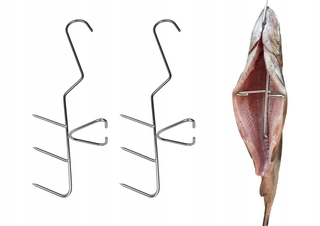 Udiareň - Háčiky H-322 trojháčik na údenie rýb 20cm 10 ks