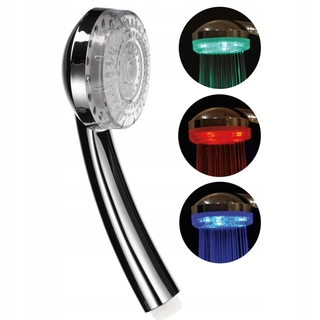Sprchová batéria - Hi sprchová hlavica s LED, 8 cm