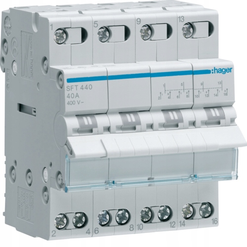 Hager 400V IP20 40A prepínač