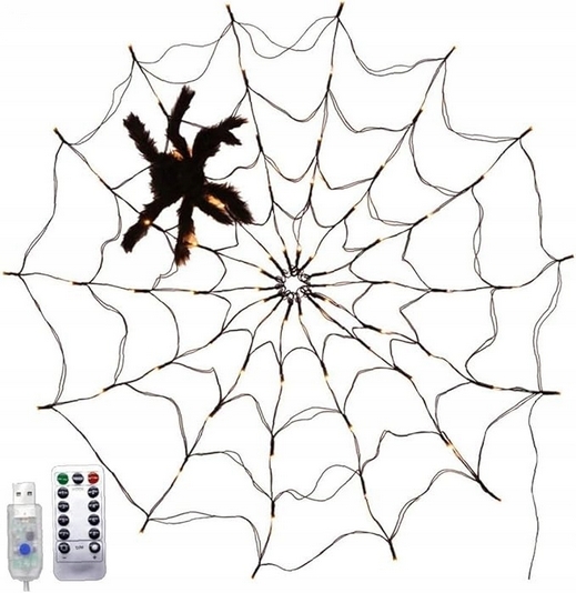 Závesné LED svetlá na Halloween s diaľkovým ovládačom a 8 režimami osvetlenia
