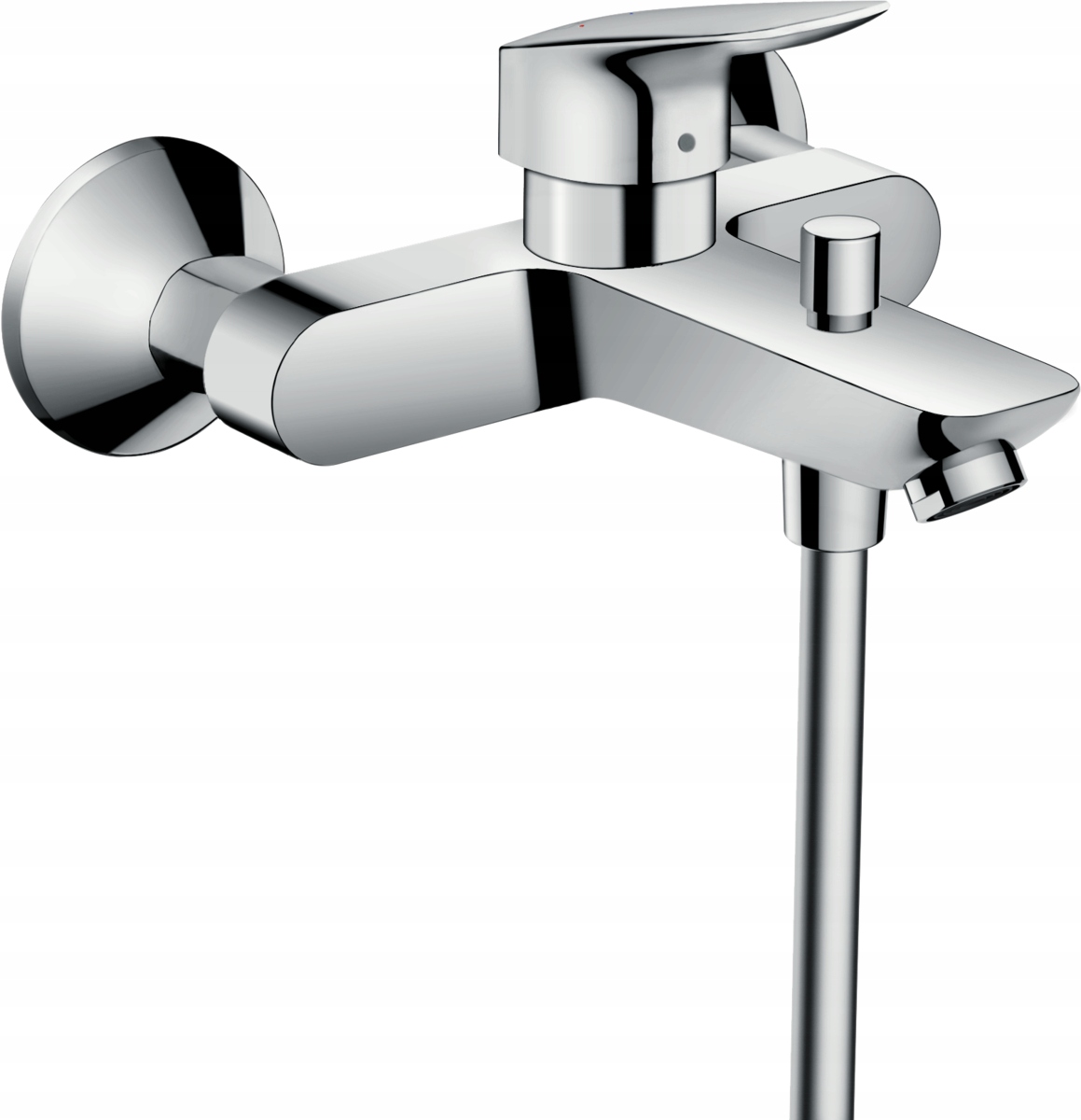 Hansgrohe Logis jednopáková nástenná vaňová a sprchová batéria, chróm