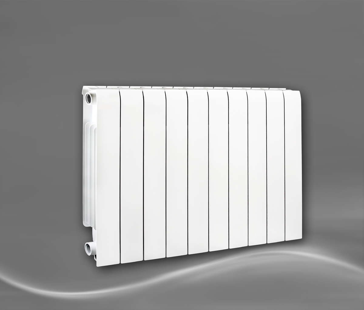 Faral 1169 W biely hliníkový radiátor 800 x 580 x 95 mm - bočné pripojenie