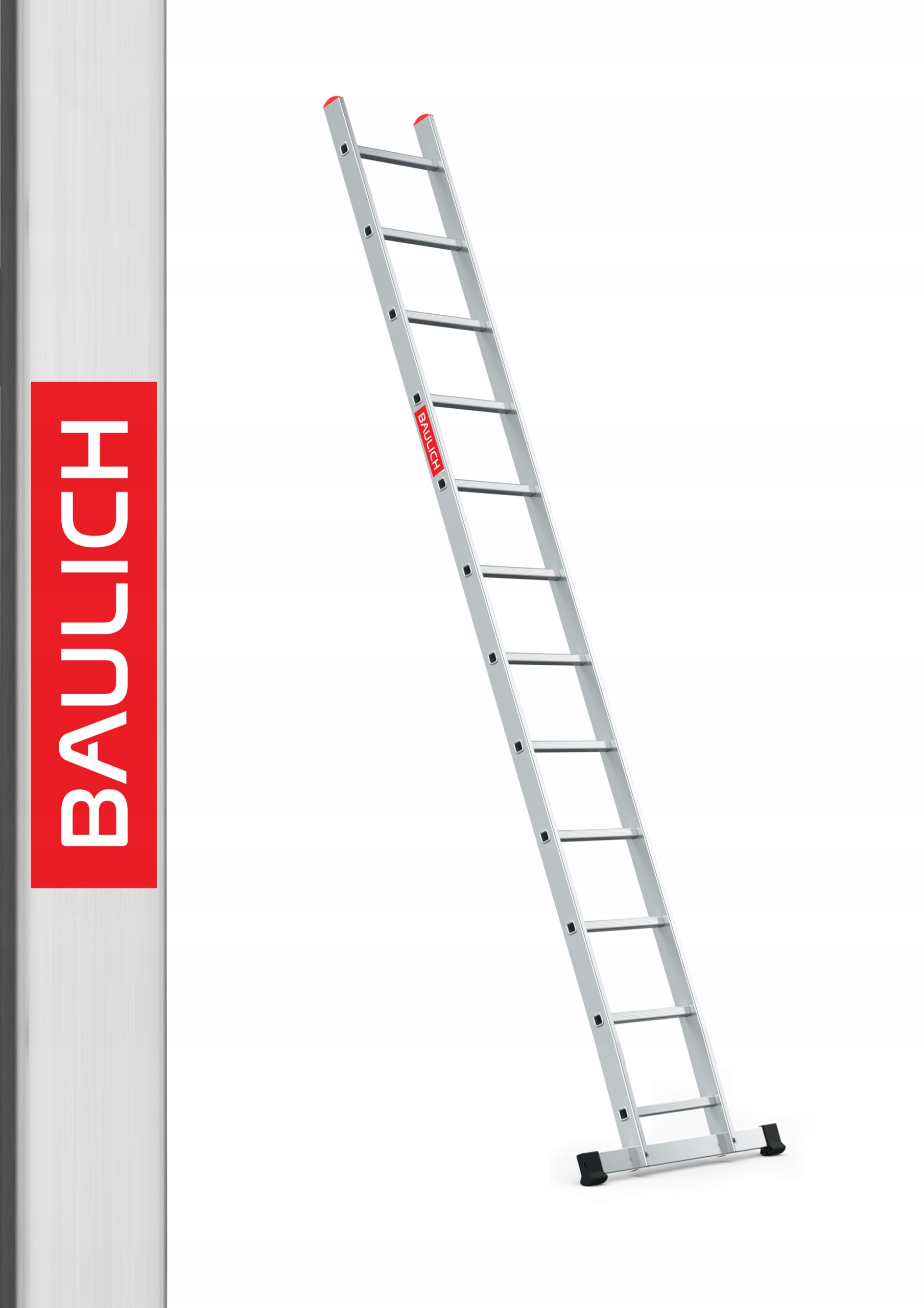 Baulich rebrík 4,24 m hliníkový 1 x 12 do 150 kg