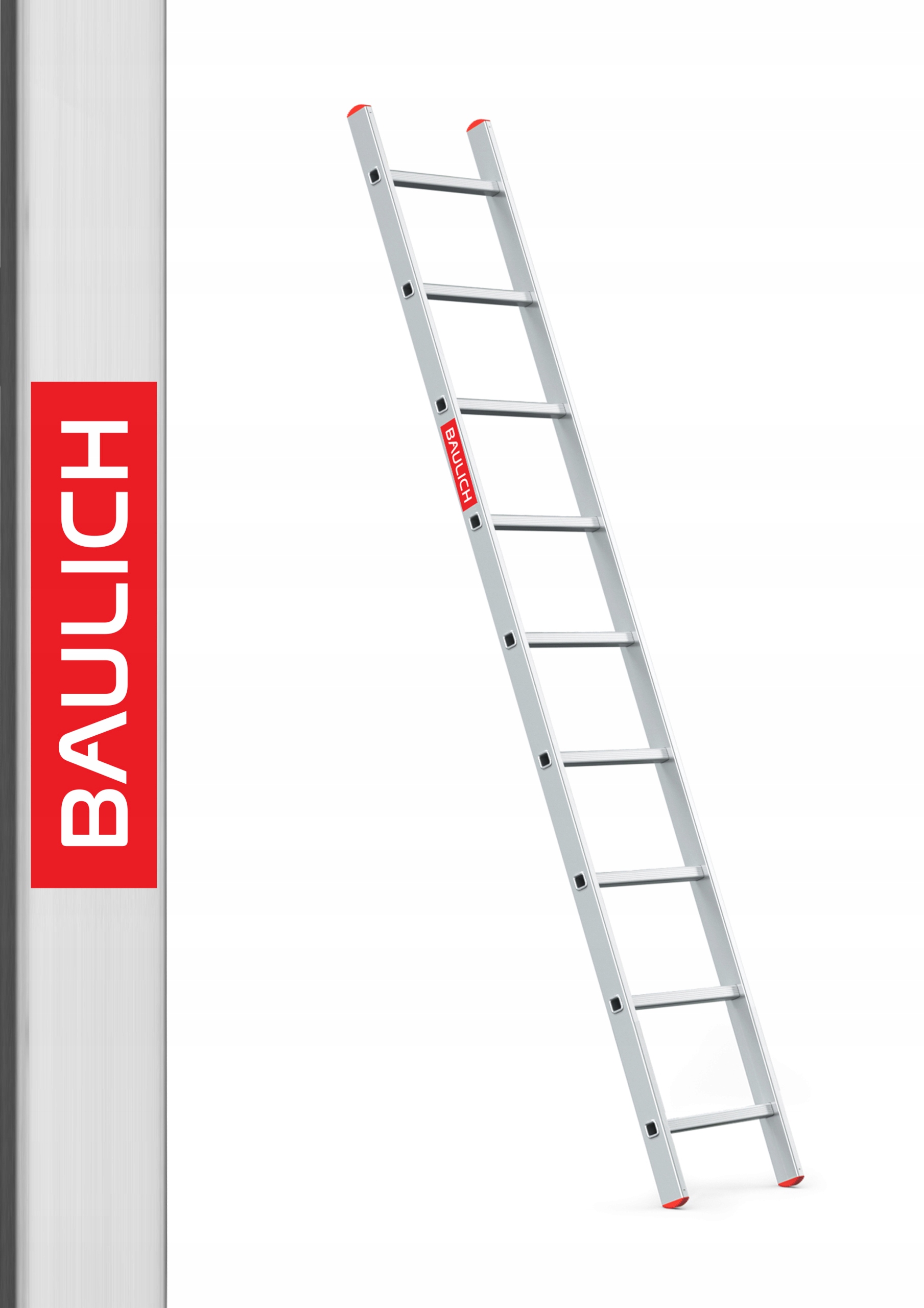 Baulich rebrík 3,46 m hliníkový 1 x 9 do 150 kg