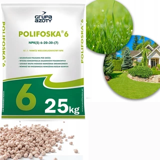 Hnojivo, a prípravok do záhrady a na dvor - Hnojivo POLIFOSKA 6 originál 25kg TRÁVNIK 6-20-30(7)