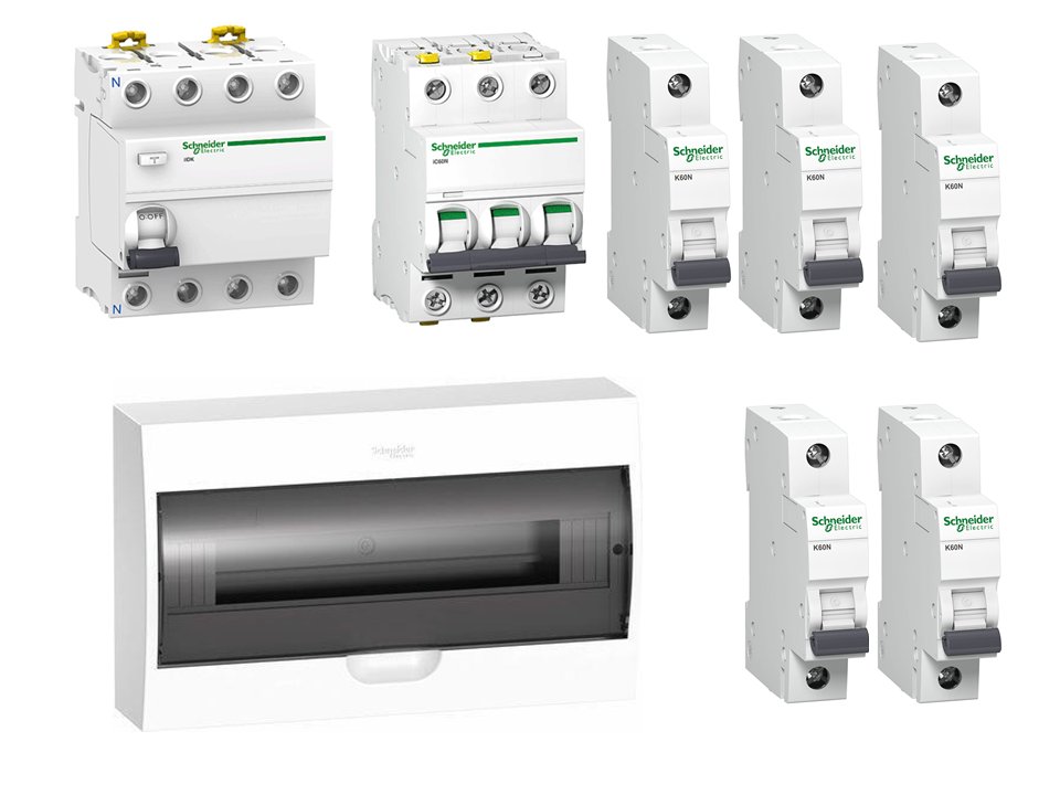 Schneider Electric 400 V IP40 63 A rozvádzač
