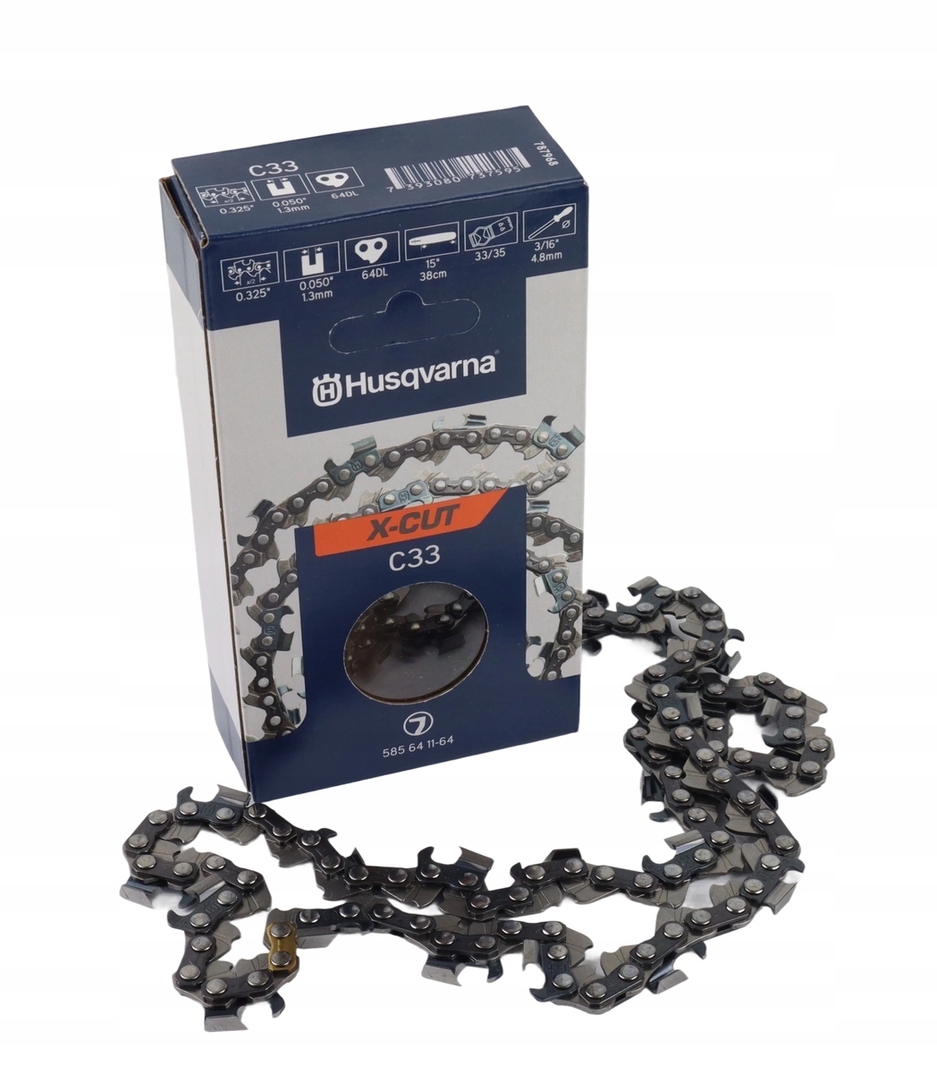 Reťaz Husqvarna C33 .325 1,3 mm, 64 článkov - plný sekáč