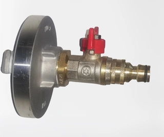 Spojka, adapter na závlahový systém - Hydrantová redukcia 52 s ventilom na záhradnú hadicu