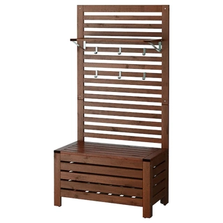 Záhradná lavička - IKEA APLIKÁLNA BUTH S LEPUTNÍKOM BRŽKOM BREŇ 80X44X158 cm