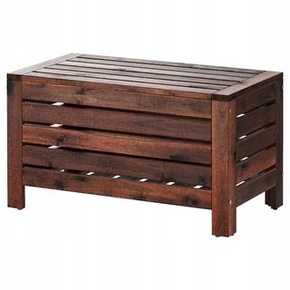 Záhradná lavička - IKEA APPLARO Lavička so skladom záhradná hnedá 80x41