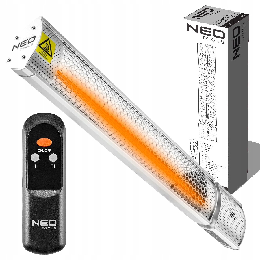 NEO TOOLS 2000W radiátor s diaľkovým ovládaním, regulácia výkonu