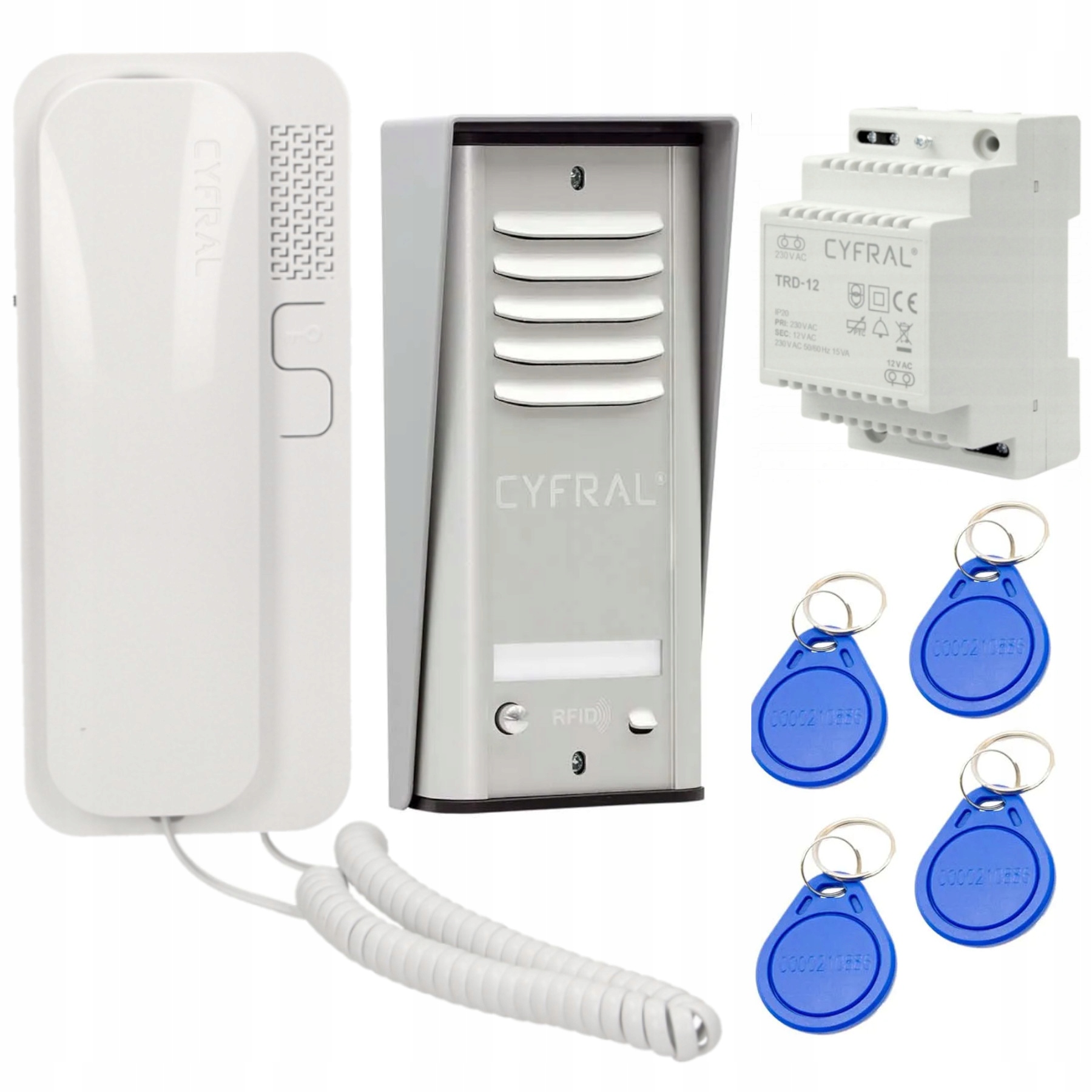 Cyfral Cosmo C41A267 biely interkom