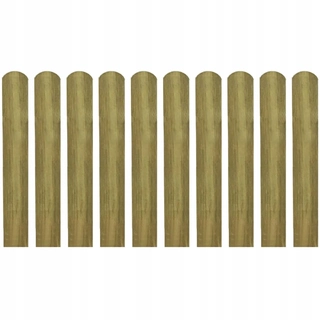 Pletivo, oplotenie - Impregnované koľajnice, 10 ks, drevo, 60 cm