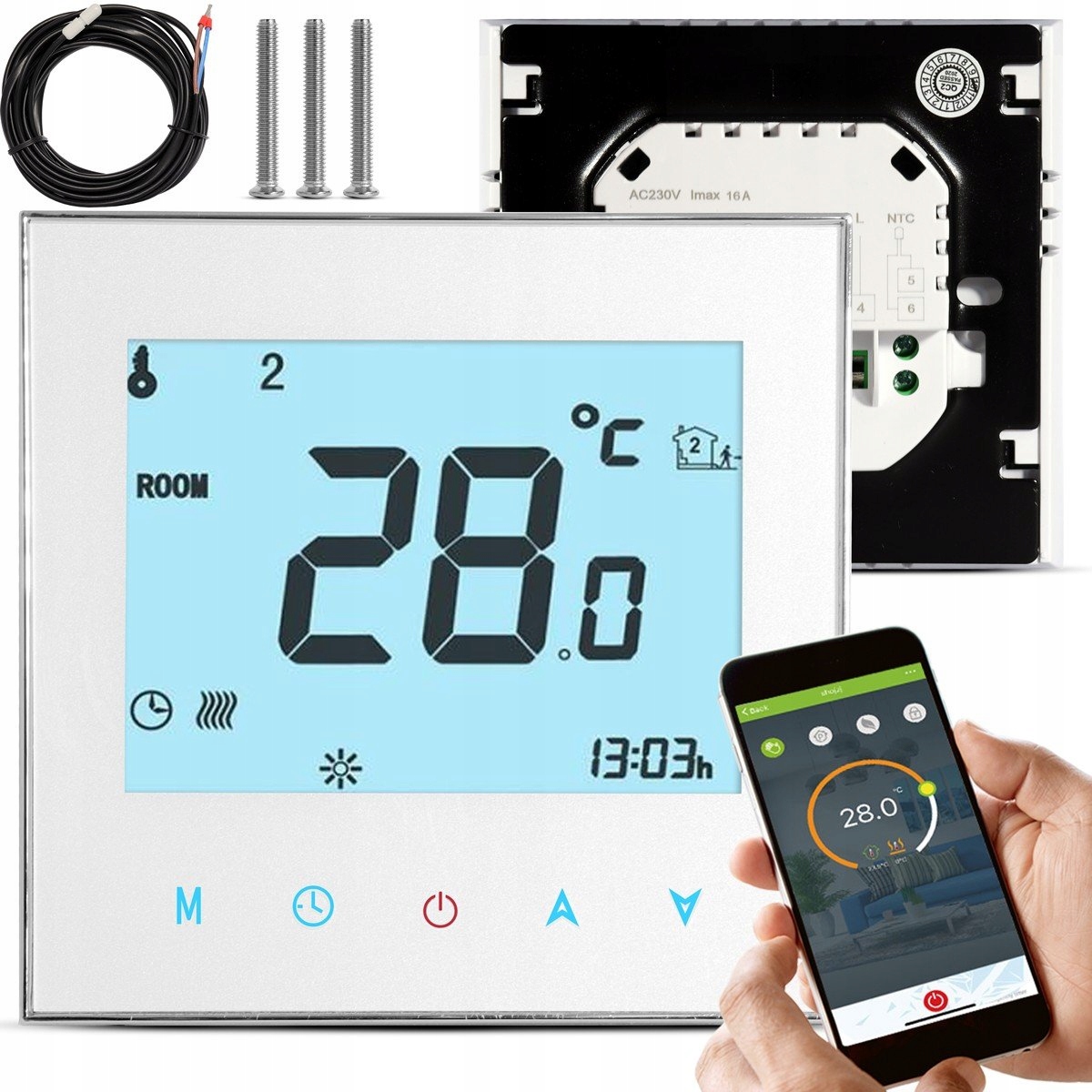 Iqhome CCST1001UHPW izbový regulátor