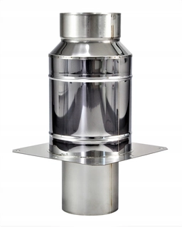 Komínová strieška, čiapka - Izolované predĺženie komína fi 150 mm, gr. 0,5mm