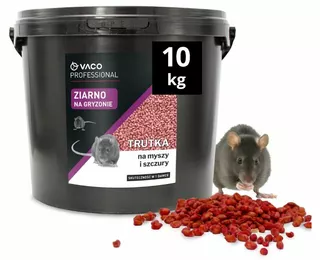 Repelent, plašič  pre zvieratá - Vaco Professional obilie pre myši a potkany 10 kg