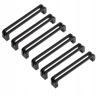 Kľučka dverí - Zásužné skrinky jfbl vytiahnite plochú čiernu 5in (128 mm)
