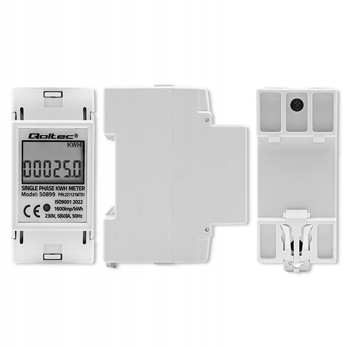 Čítač Qoltec 230 V IP20 5 A