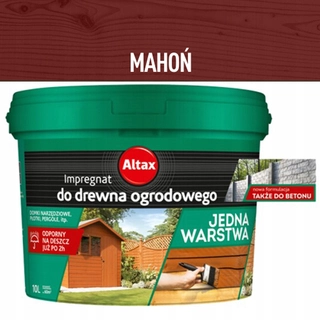 Obrubník palisáda - Jednovrstvová impregnácia MAHOGANY 10L ALTAX