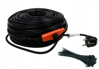 Vykurovací kábel 8m 128W vykurovací kábel + termostat