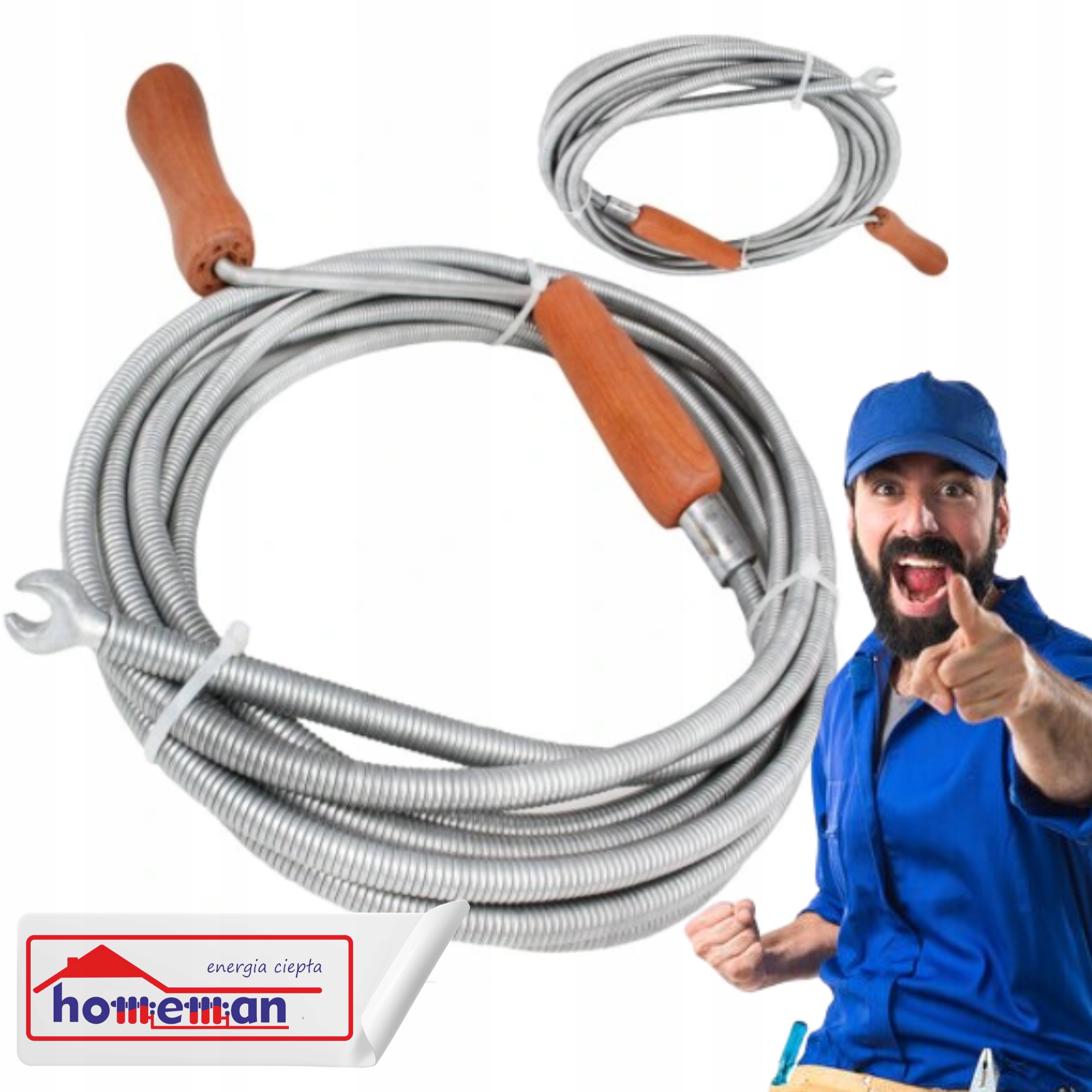 KANALIZAČNÁ PRUŽINA PREPOJKA ŠPIRÁLA 3 M + Nálepka HomeMan Company