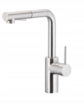 KFA kuchynská stojanková batéria DUERO BASIC INOX armatúra, strieborná