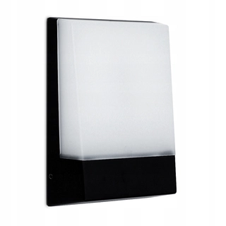 Záhradné nástenné svietidlo - Záhradné nástenné svietidlo Kwazar Luminaire, čierne, integrovaný 12 W LED zdroj