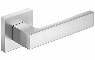 Kľučky na dvere - K rukoväte krutky na kocku Brushed Chrome *Premium *