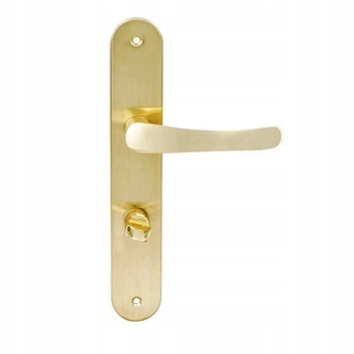 Kľučky na dvere - Kľučky dverí dlhý vývesný tabuľa 72 WC BRASS J-A