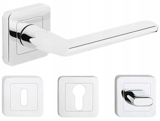 Kľučky na dvere - Kľučky dverí Spar Color Chrome Set Roset