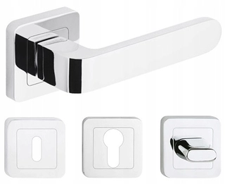 Kľučky na dvere - Kľučky dverí Rio Chrome set roset