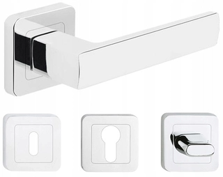 Kľučky na dvere - Dvere Trend Trend Color Chrome Set Roset