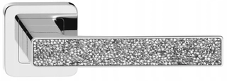 Kľučky na dvere - Vnútorná rukoväť Deco Chrome Strieborné kryštály