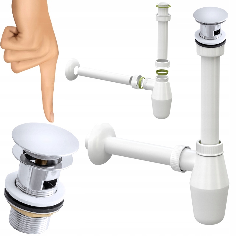 KLIKNITE CLACK AUTOMATICKÝ SIFÓN ZÁSTRČKY S PREPADOM D