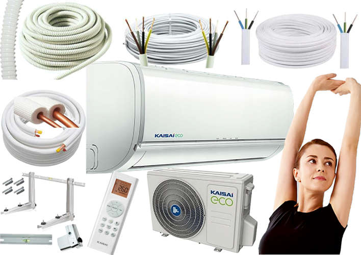 Klimatizácia Kaisai ECO 2,5 kW KEX-09KTG, komplet 3m
