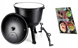 Kotlík na guláš - Lovecký kotlový hrniec 10L ENAMEL + doplnky