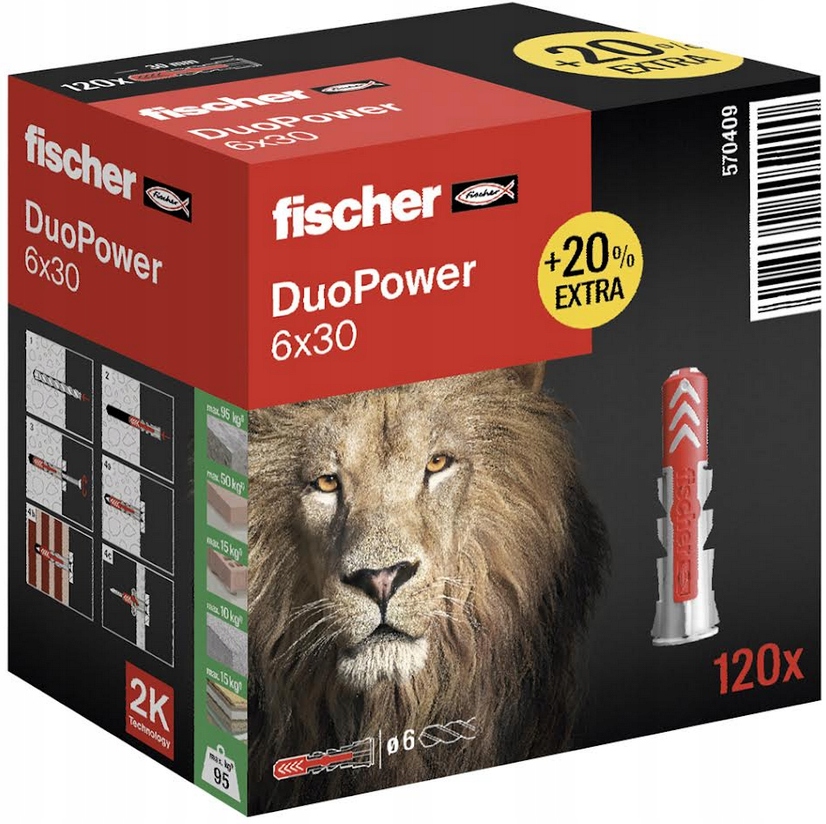 TRIČKO DUOPOWER FISCHER PINS 6x30 100ks