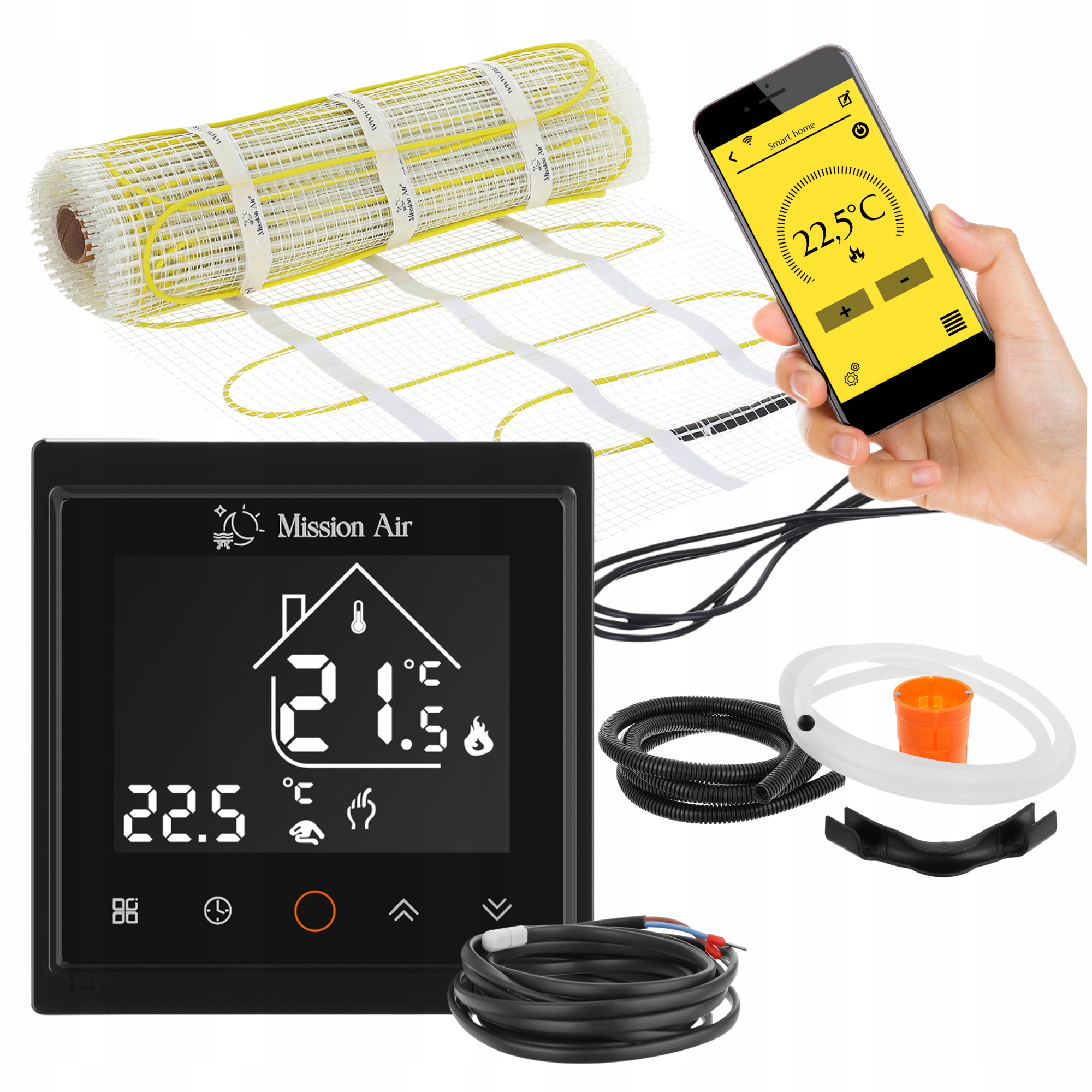 SET Vykurovacia rohož na obklady MA-160W/m² 2,5m²